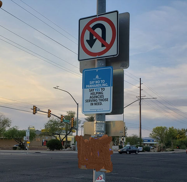 TCFC & Pima County, "Say No To Panhandling" Signs on a median near you;  Exciting News: Transition Center opening June 6th; TCFC Monitoring New Policy Implemented by Sheriff Nanos; Election Info from TCFC